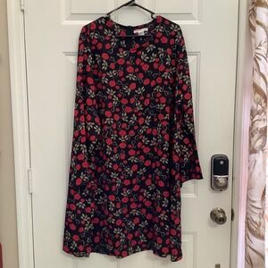Glamorous‎ Curve Sz 22 Floral Long Sleeve Dress